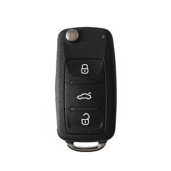 2012-2017 Volkswagen / 4-Button Remote Flip Key / PN: 5KO837202BJ / NBGFS93N - FULL